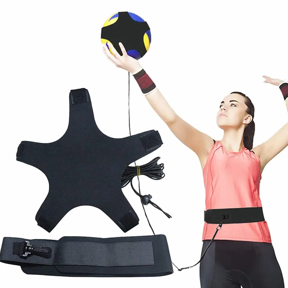 Allenatore di calcio con cinghia e corda elastica universale per allenamento principianti e professionisti