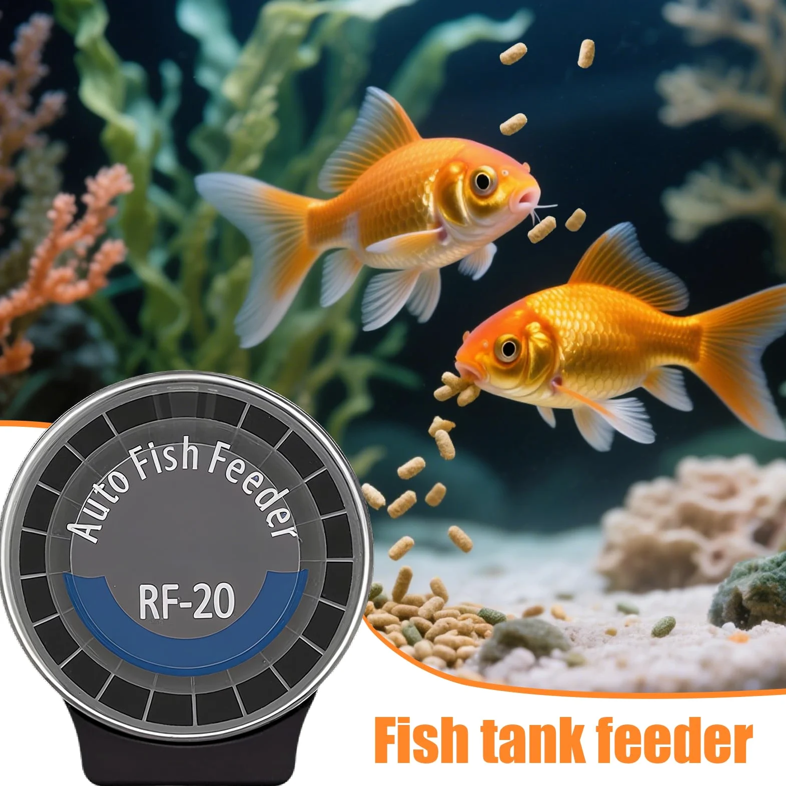 Alimentatore Automatico Per Acquario 6 Timer Alimentatore Automatico per | Alimentatore per Pesci Programmabile per Tartarughe Betta Axolotl Gamberi Acqua Dolce e Salata