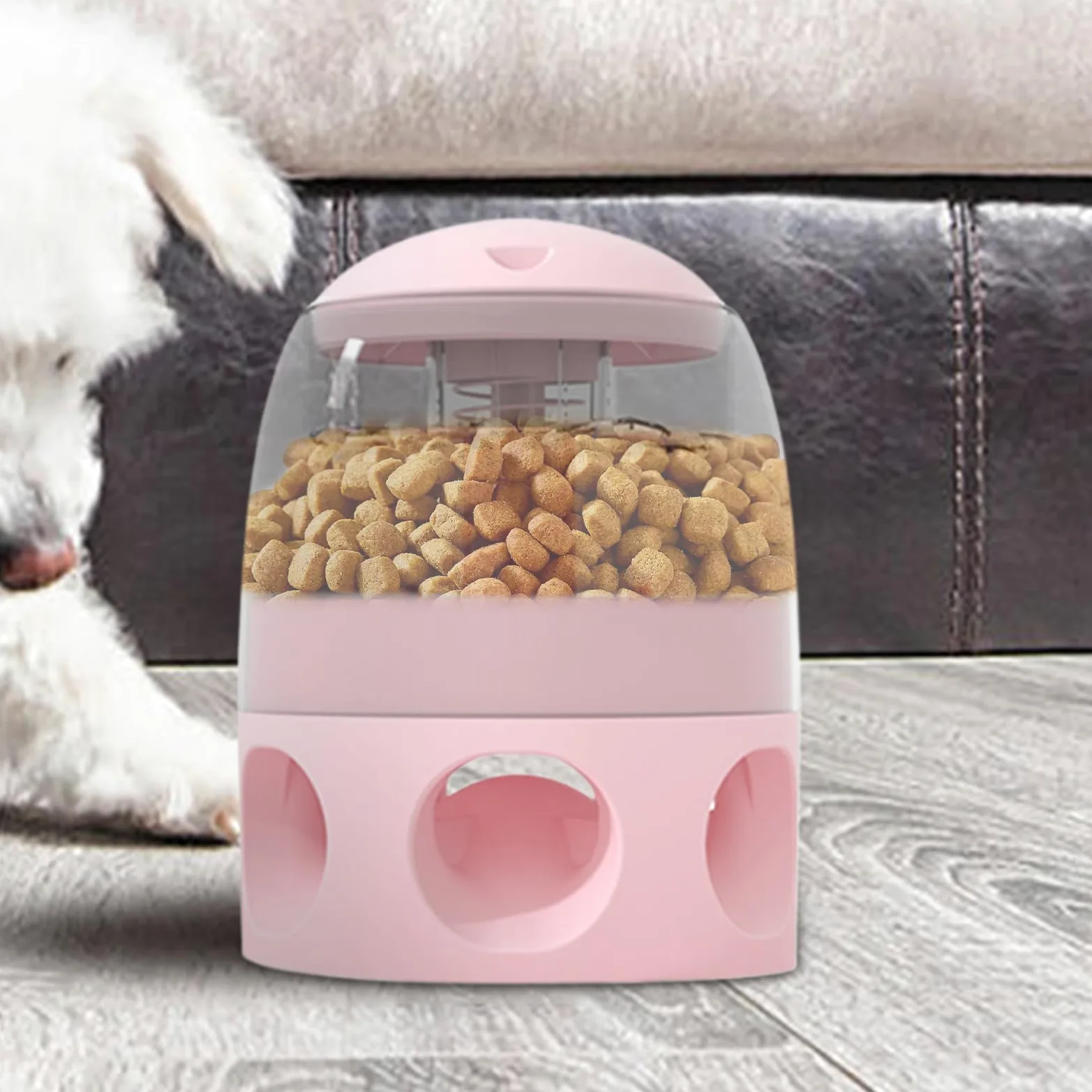Distributore di cibo per cani - Distributore di crocchette antighiotone e | resistente, dispenser antiscivolo, grande capacità, stimolazione mentale anti-noia, quotidiano