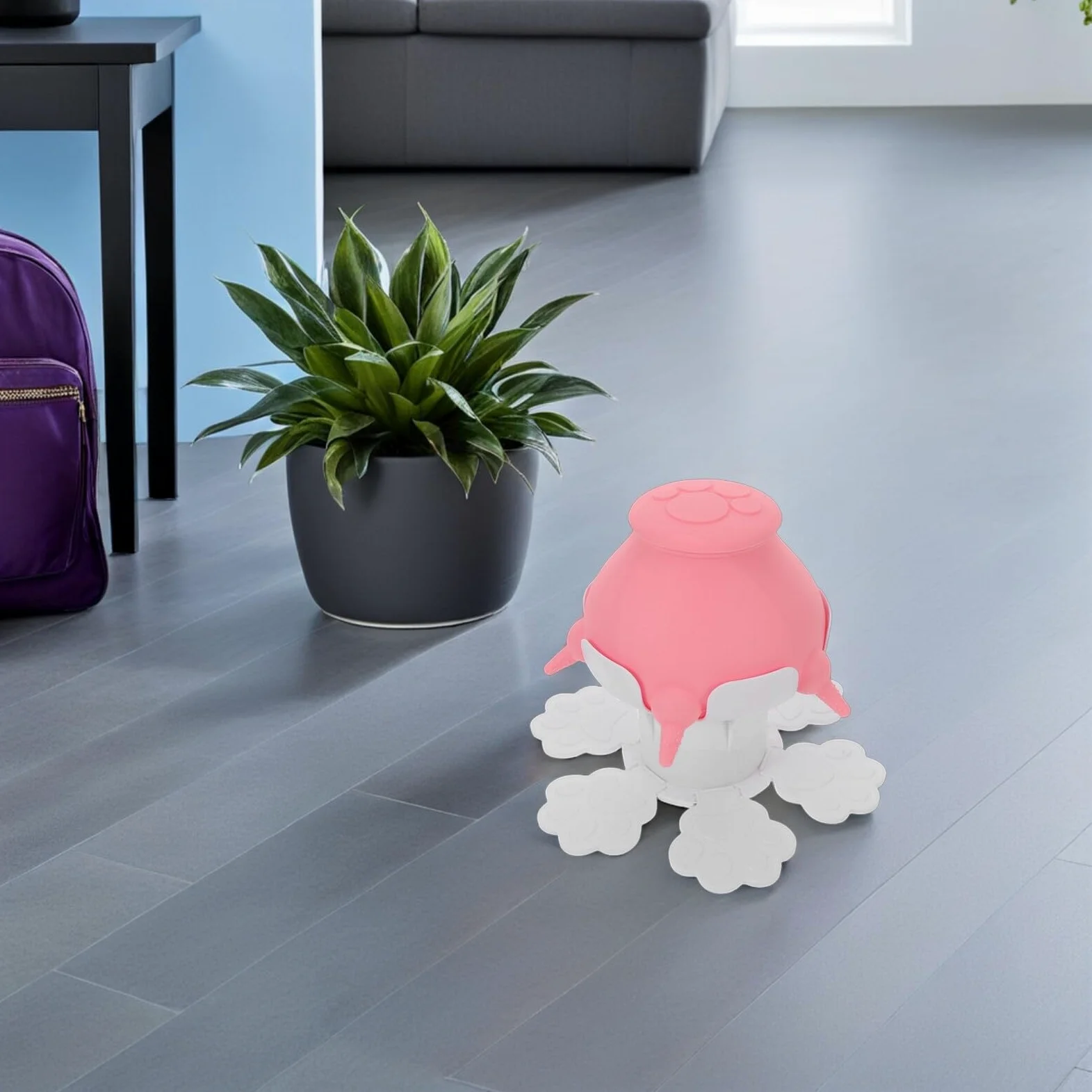 TOYANDONA Biberon per Gattini e Cuccioli Regolabile in Altezza Alimentazione Naturale in Silicone Leggero Set per Allattamento e Abbeveraggio Multiplo per Animali Domestici Giovani