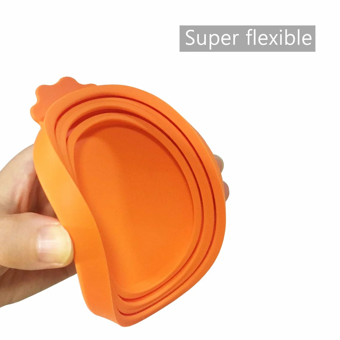 Coperchi per scatolette di Cibo per Animali, 3 Misure, Lavabili in lavastoviglie, Senza BPA, in Silicone, universali, Colore Arancione (3 PCS)