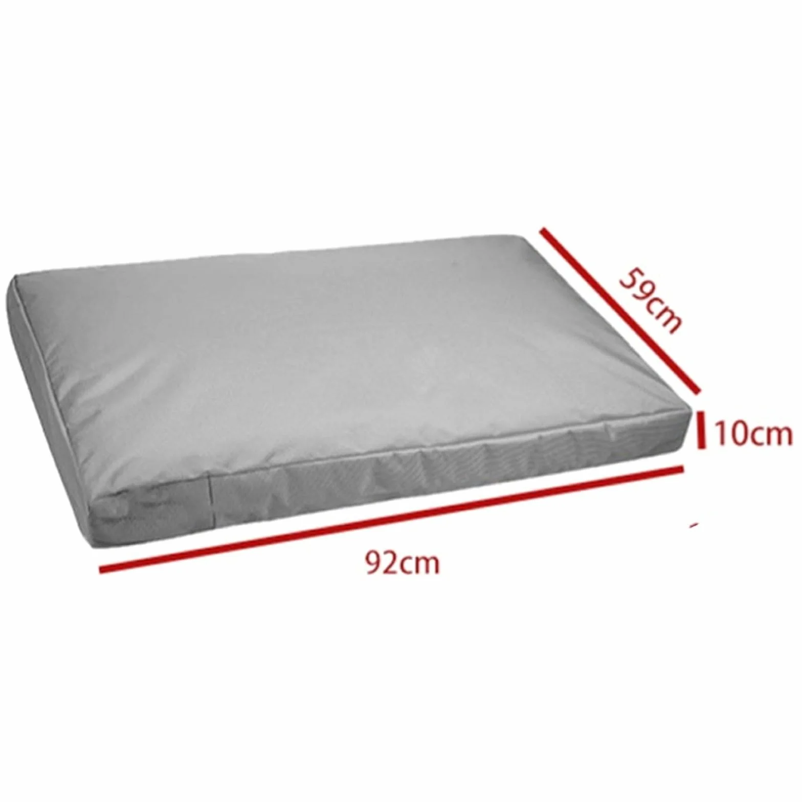 Copertura per letto per animali domestici in Oxford 210D, impermeabile e antiaderente per una facile pulizia, design riempibile fai da te con chiusura a cerniera (122 x 92 x 10 cm)