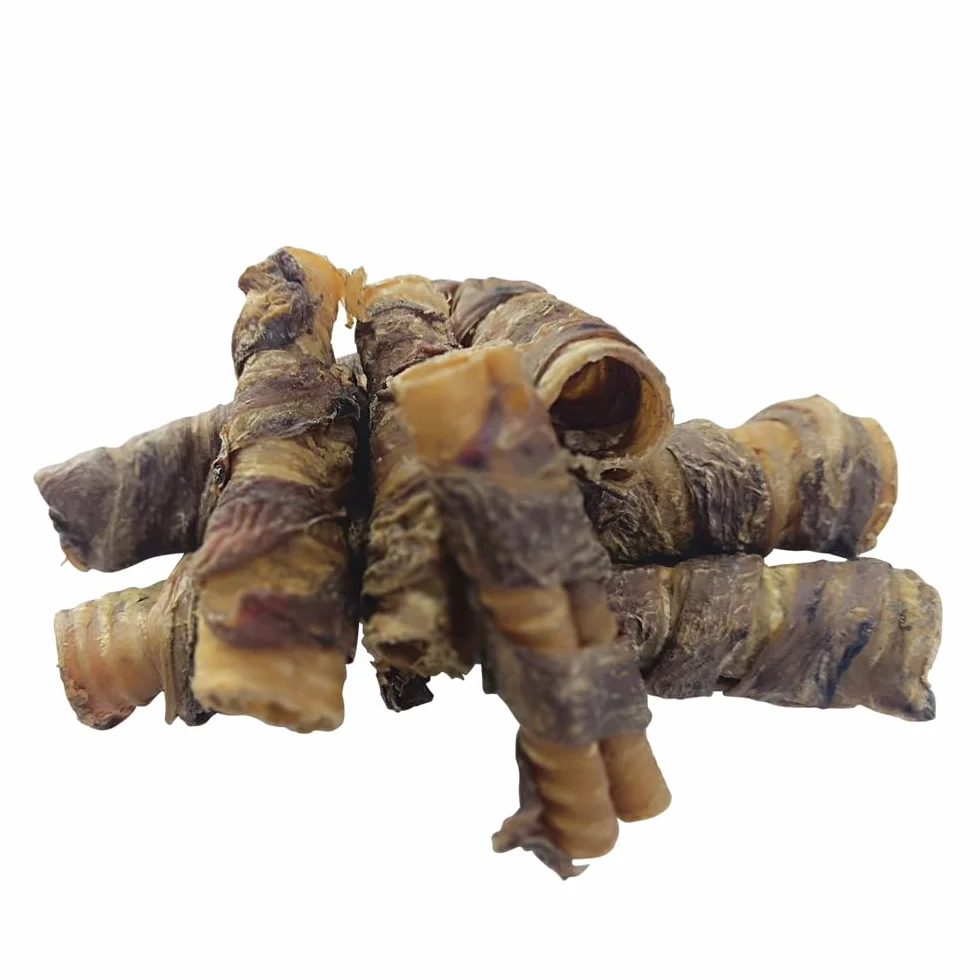 Nobby Trachea di manzo essiccata con carne, 2 pezzi, circa 15 cm