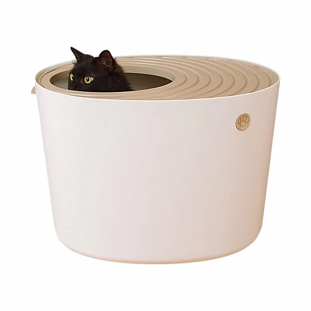 Toilette per animali domestici Tridimensionale Lettiera bacino Top Ingresso Tipo Cat igienici grande spazio di grandi dimensioni accessori for la tromba del gatto di sabbia Pot Pet Lettiera per animal