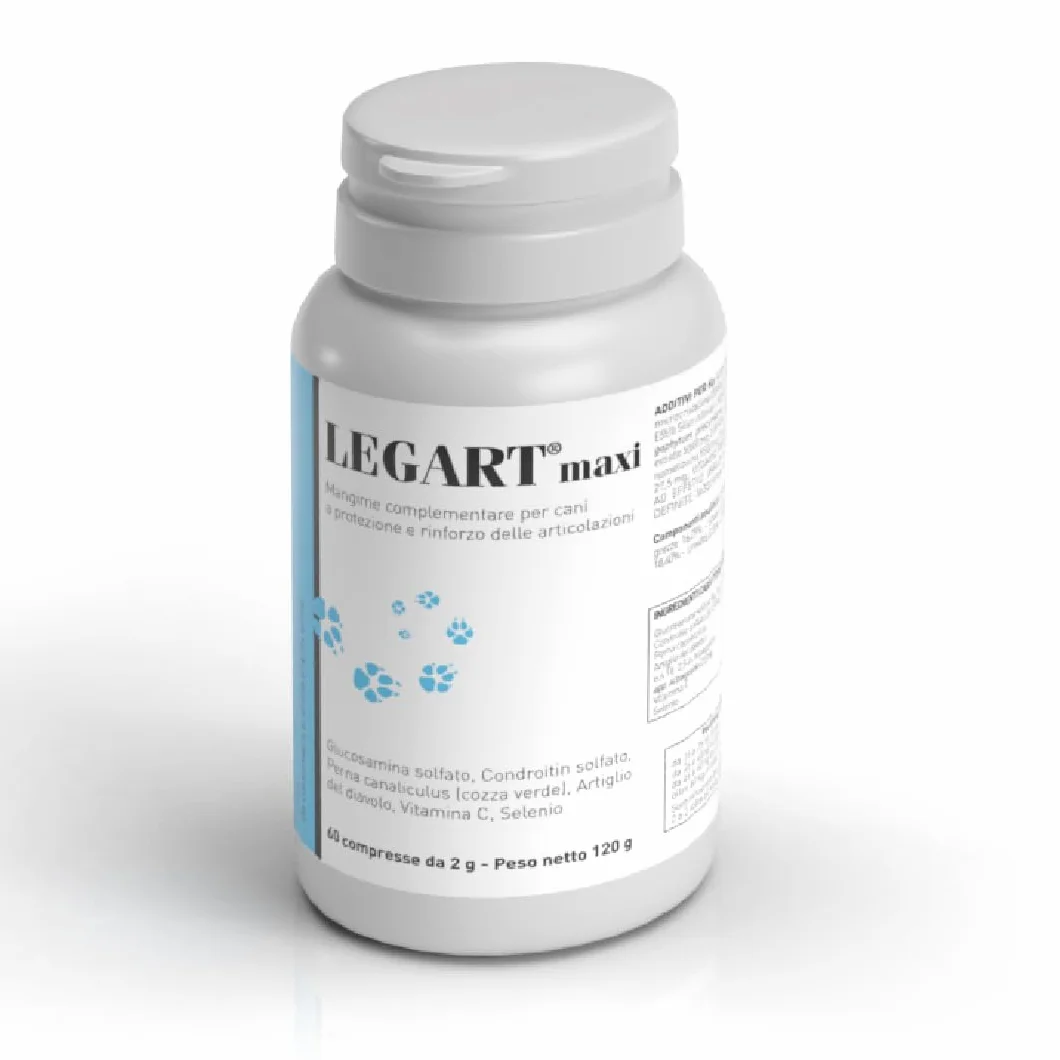 Aurora Biofarma Legart Maxi 60 Compresse Mangime complementare per cani per protezione articolare