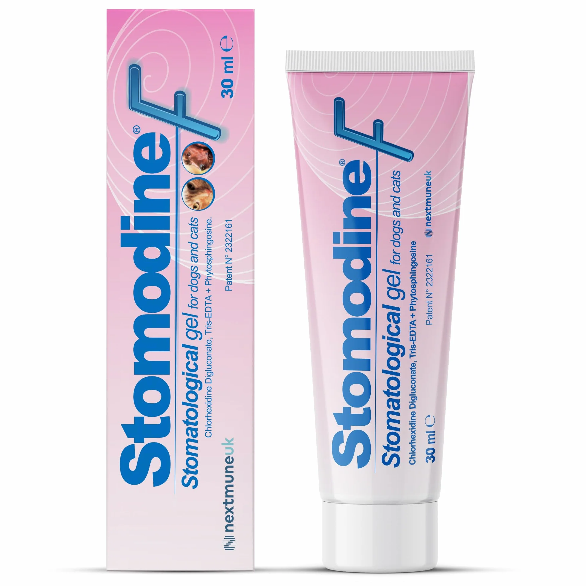 Stomodine F Dentifricio per cani e gatti Sapore carne Combatte placca alitosi Igiene orale
