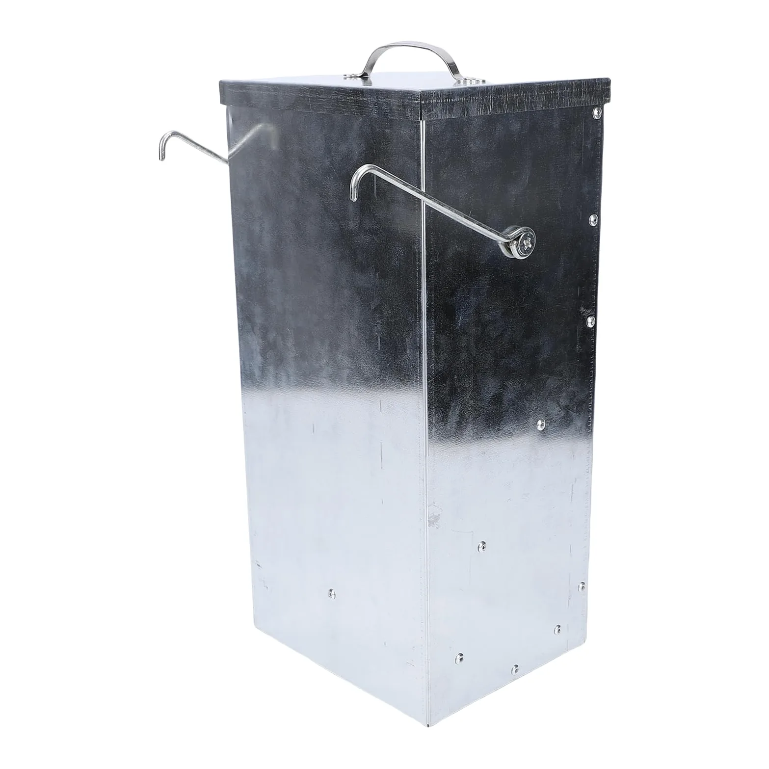 Srliya Dispenser di Cibo per Conigli da Esterno con Protezione Antipioggia per Mangiatoia per Conigli, Struttura Zincata