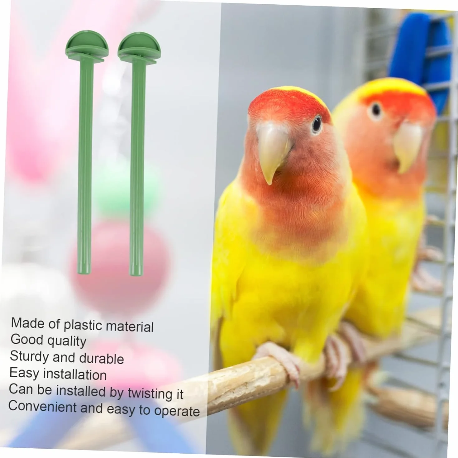 20 Pezzi Palo in Piedi Per Uccelli Trespolo Per Uccelli in Plastica Posatoio Per Il Riposo Del Pappagallo Posatoi Per Gabbie Per Uccelli Uccello Abito Stand Gabbia Per Uccelli (plastica)