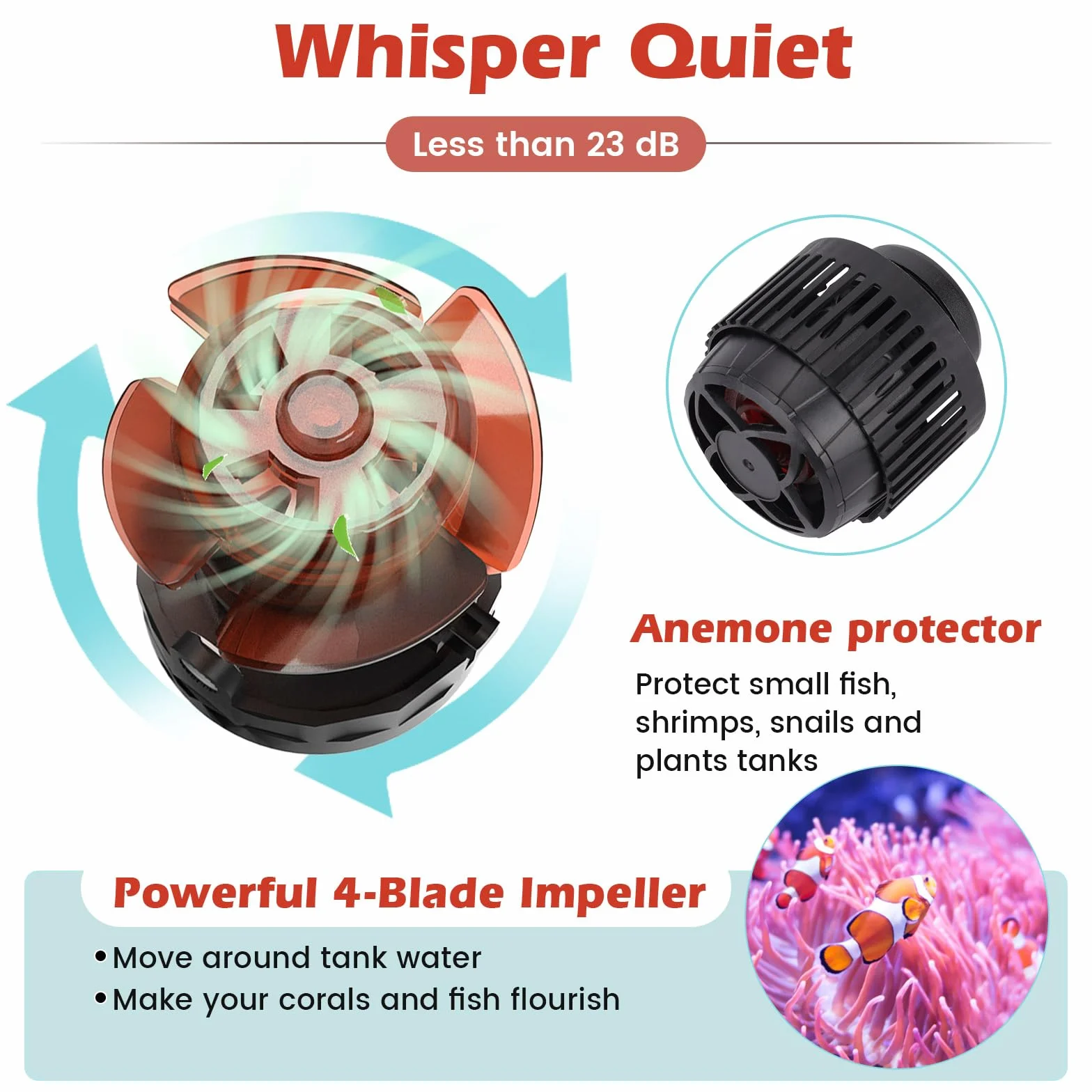hygger 24/7 Mode Pompa di Circolazione Acquario,9000 LPH Pompa di Flusso per Acquario con Intelligente Controller, 14W Silenziosa Pompa di Movimento Aquarium Magnetica for 158-739L Tanks