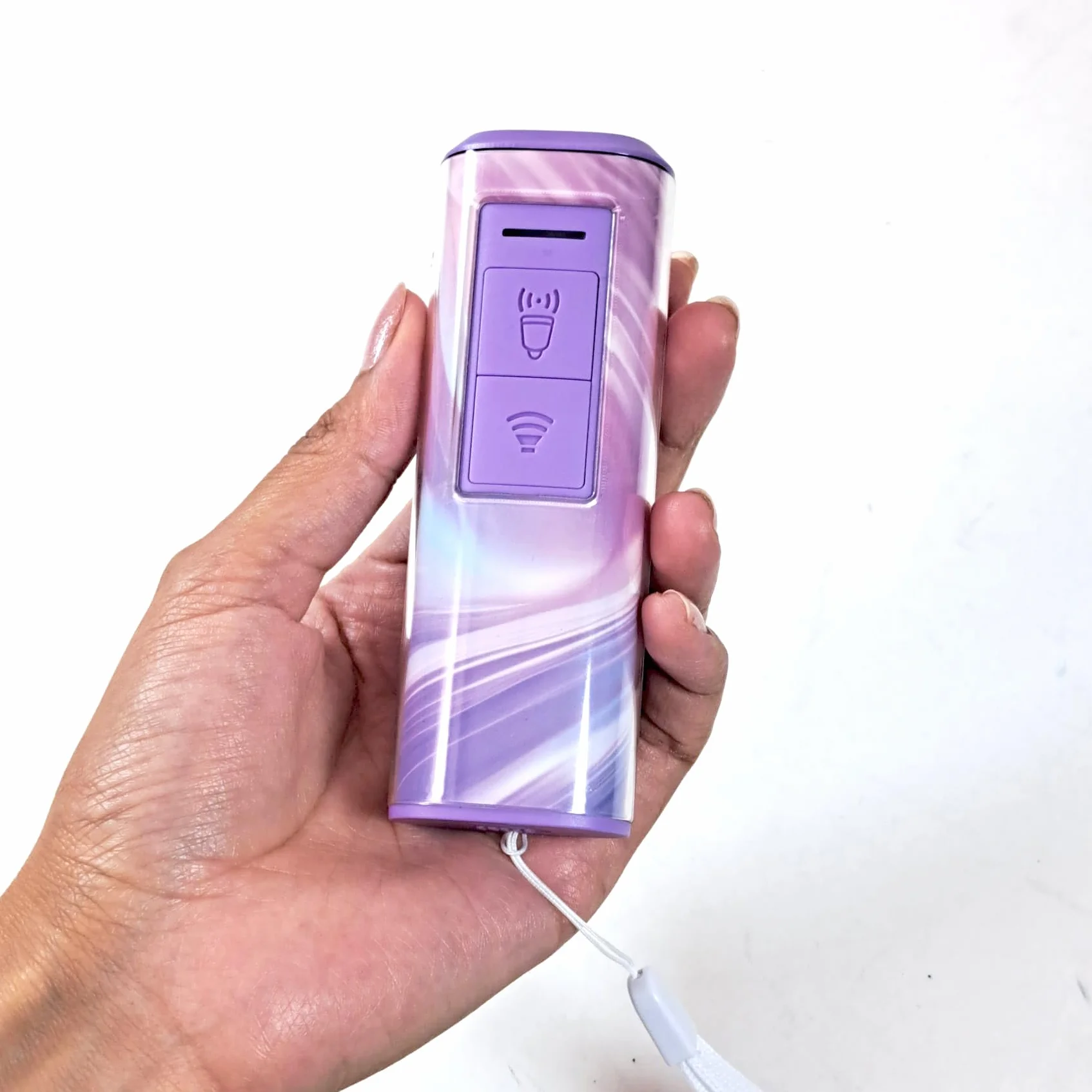 Scacciacani Ultrasuoni Portatile Anti-Abbai 2 in 1 con Torcia LED 7m Adatto a Tutte le Taglie Rosa