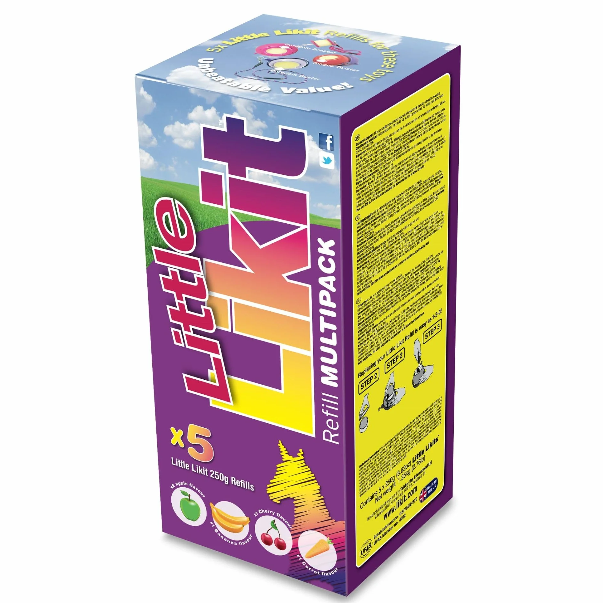 Likit Little Multipack Refill 250g Mela Ciliegia Banana Carota 5 szt.