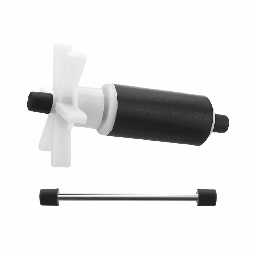 Set di 2 turbine per rotore per pompa sommergibile, turbina per pompa dell'acqua, guarnizione libera, filtro magnetico ad alta efficienza, turbina per rotore dell'acquario, resistente all'usura e a