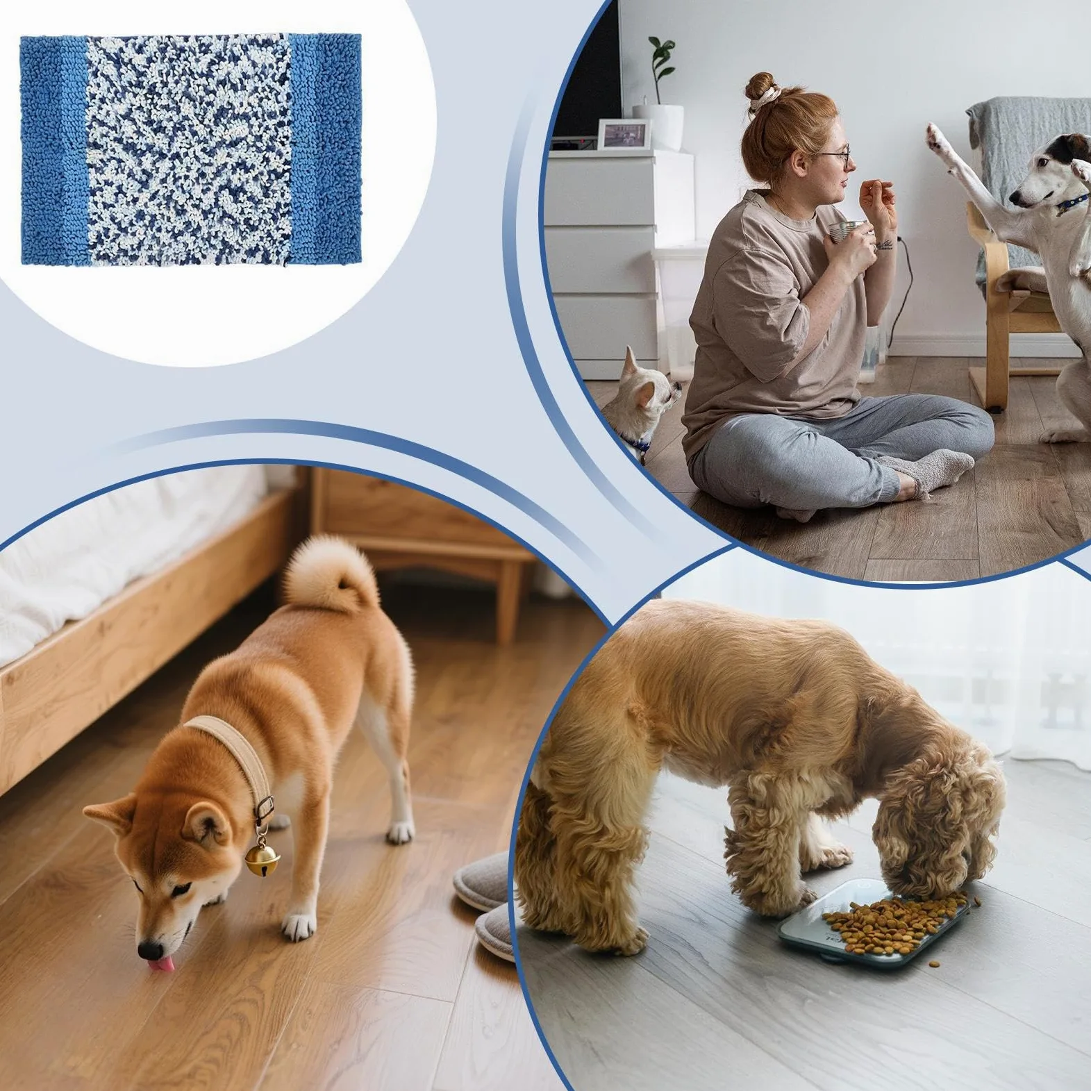 Tappetino Snuffle Per Cani Tappetino Interattivo Cane Dispenser Premi | Tappeto Snuffle Interattivo Cuccioli A Alimentazione Lenta Accessorio Addestramento Cani Piccoli