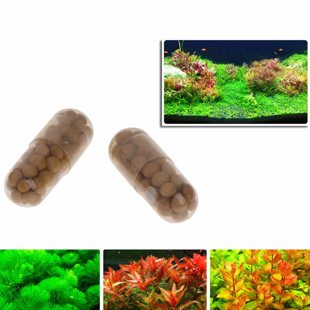 Acquario Piante vive Fertilizzante Radice Tabs Qtà 40 Capsule Migliori per Pesci per Acquario Piante Acquatiche Indoor Outdoor Green Plan Riscaldatore Acquario Termometro Luce Decorazioni Acquario