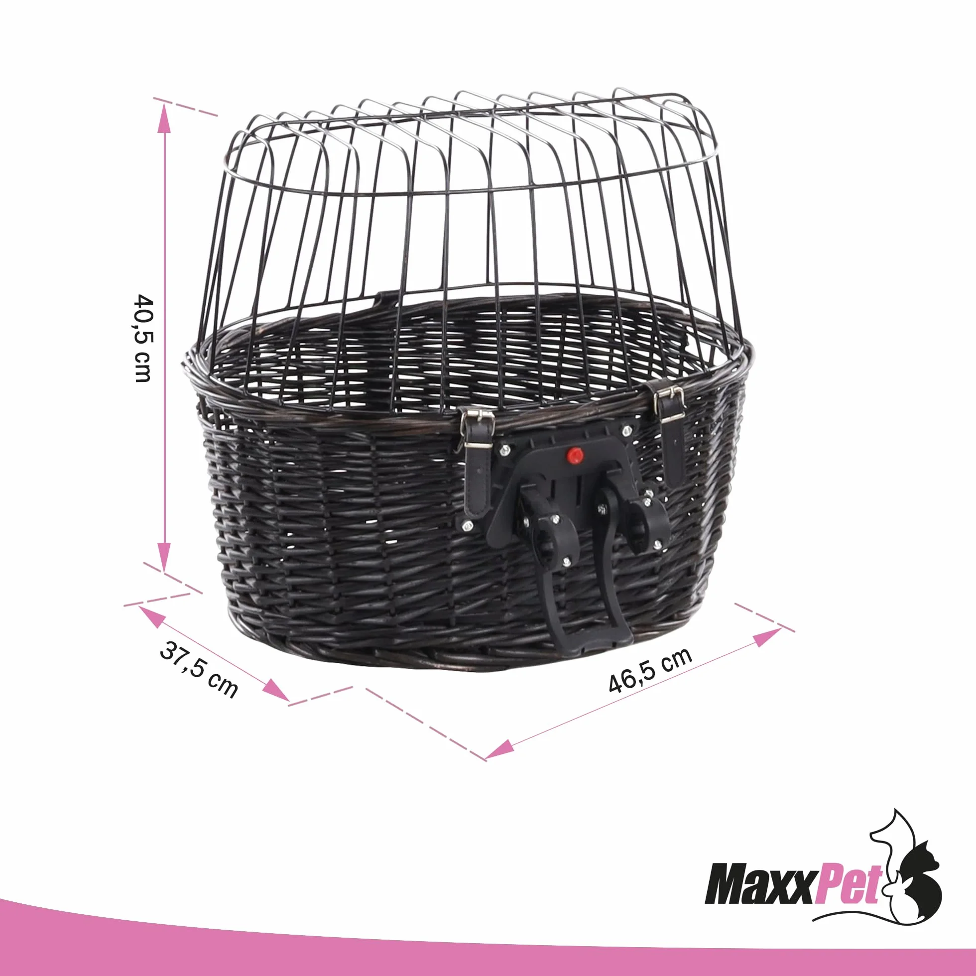 MaxxPet Cestino da bicicletta per cani