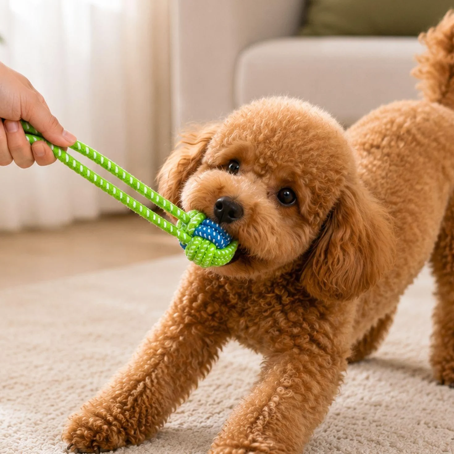 3 Pezzi di Corda per Cani, Resistente A Mordere E Digrignare I Denti, Non Facile da Rompere, Adatto per L'Uso Quotidiano di Cani di Diverse Dimensioni.