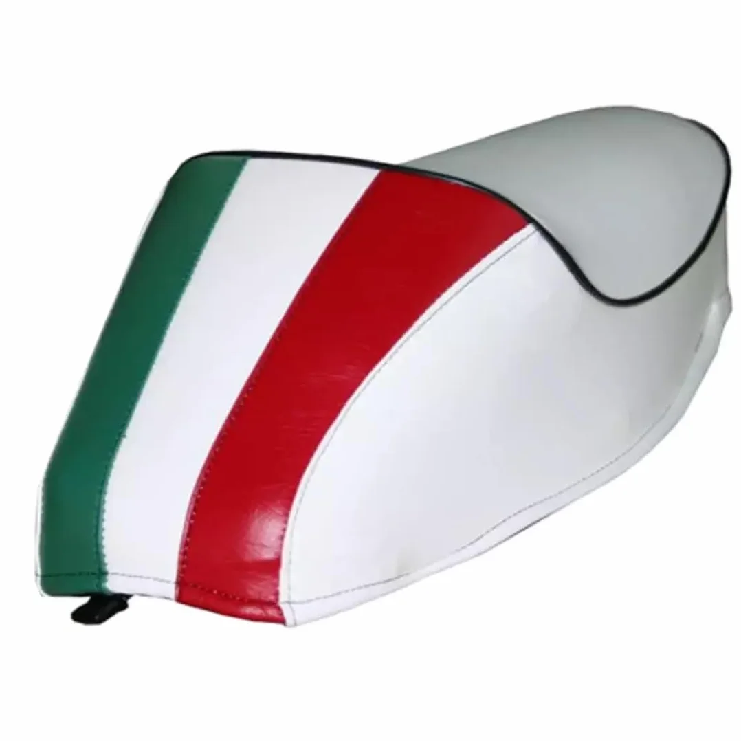 SELLA BIANCA CON GOBBA TRICOLORE ITALIA COMPATIBILE PER 50 SPECIAL R L N MONOPOSTO