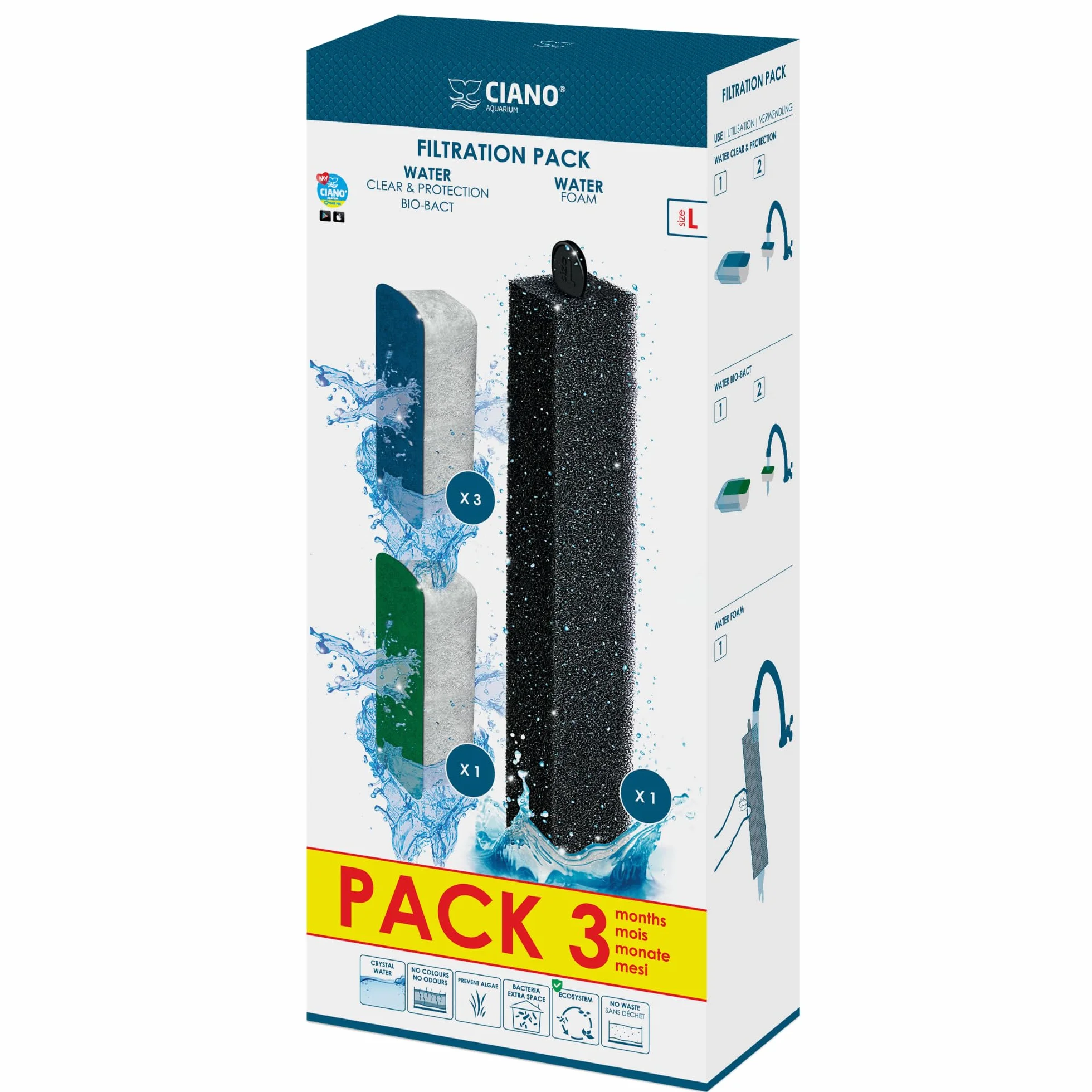 Web Pack 3 Months L - Trattamento Acqua per Acquario