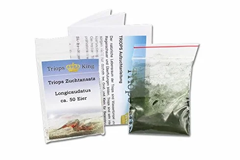 Set per allevamento di Triops longicaudatus, con mangime