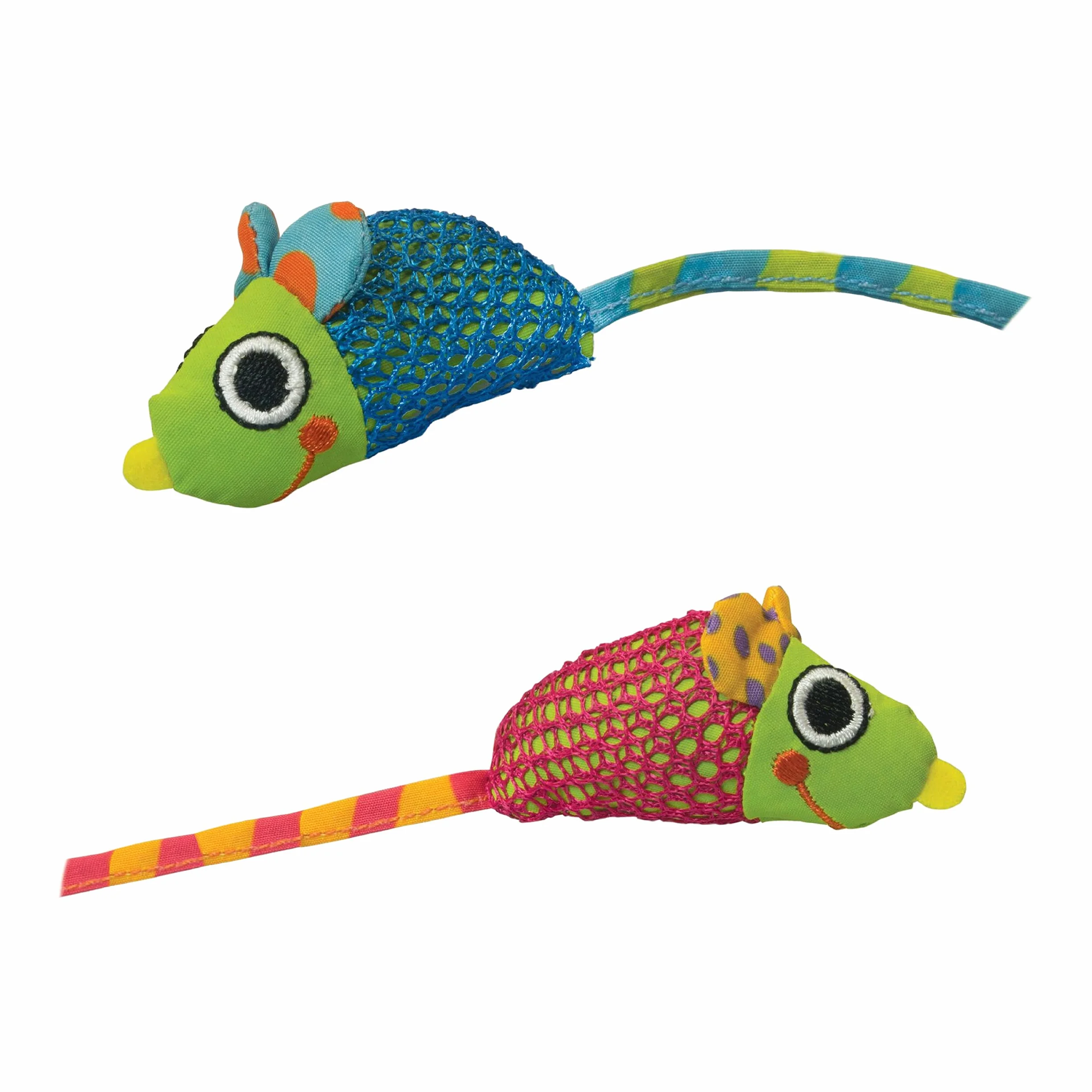 Petstages Catnip Chew Mice - gioco per gatti da masticare - salute dentale - confezione da 2