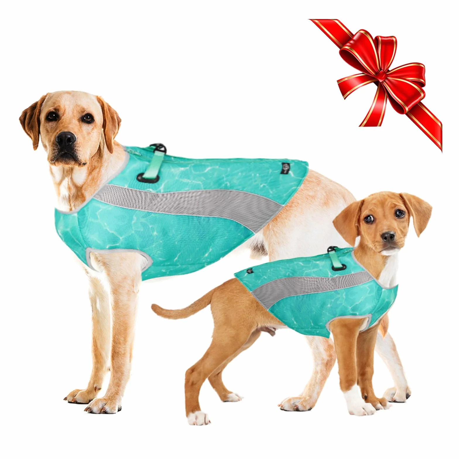 Giacca per Cani d'inverno e Gilet di Raffreddamento per Cani d'estate Cappotto Cane a Doppio Uso, Antivento e Caldo Cappotto per Cani Inverno, Inzuppato per il Gilet di Raffreddamento per Cani Estate