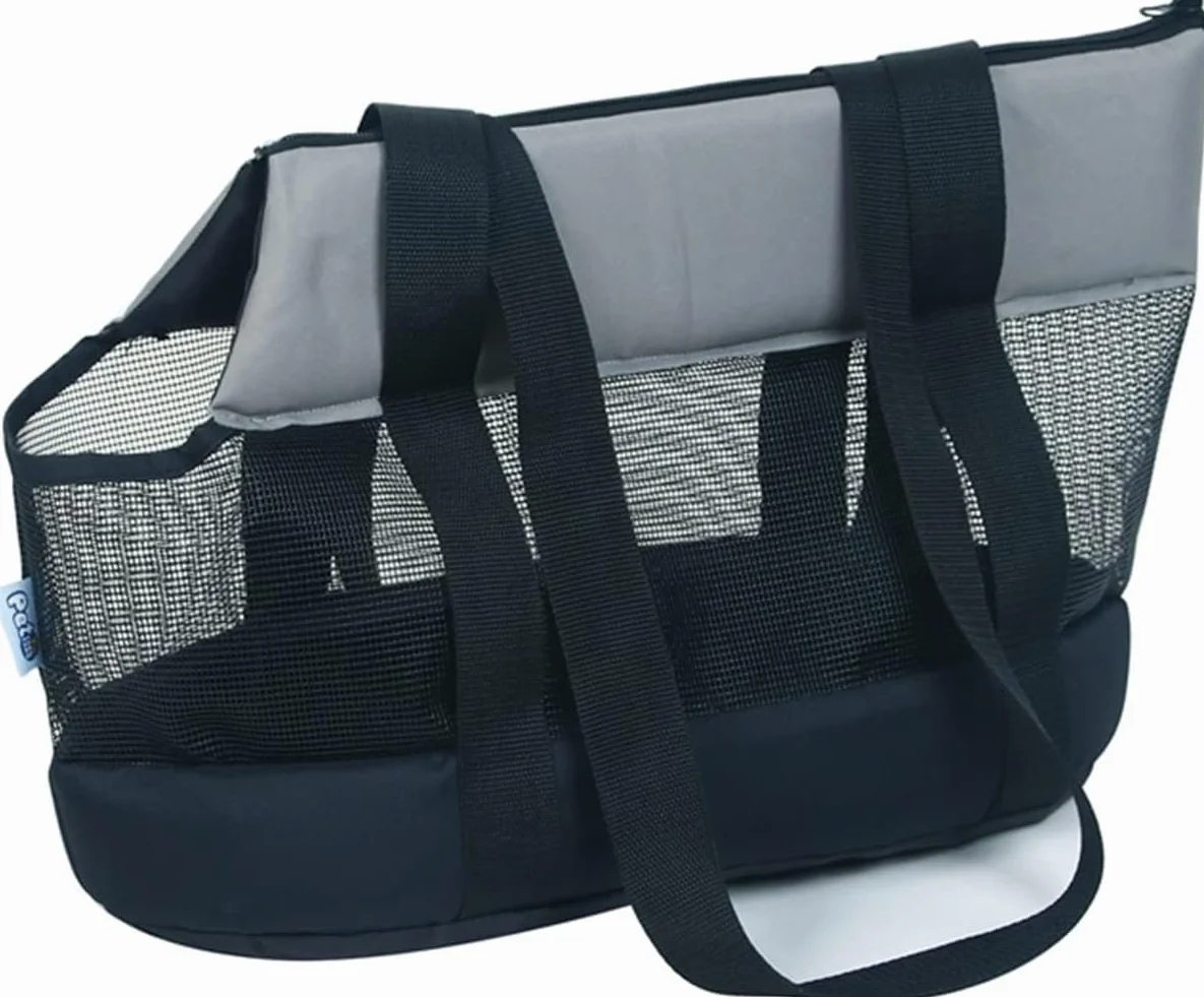 SANGOGO Zaino Cane Piccola Taglia Traspirante Trasportino Estivo Portatile Borsa a Tracolla Black S