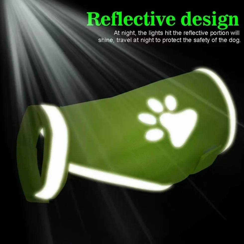 Gilet Catarifrangente per Cane,Sicurezza Maglia del Cane,Dog Giubbotto Riflettente di Sicurezza,Costume Riflettente per Cani,Per Cani Mantiene Vostro Visibile Sicuro Auto Incidenti Da Caccia(XL)