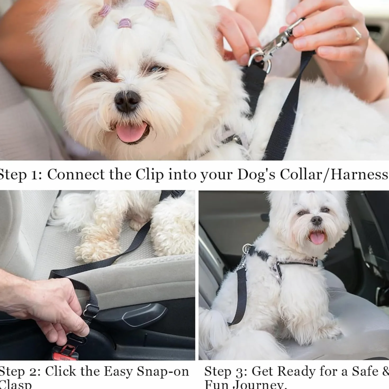 Cintura di sicurezza per cani auto, cintura di sicurezza per cani (2 pezzi) (01)