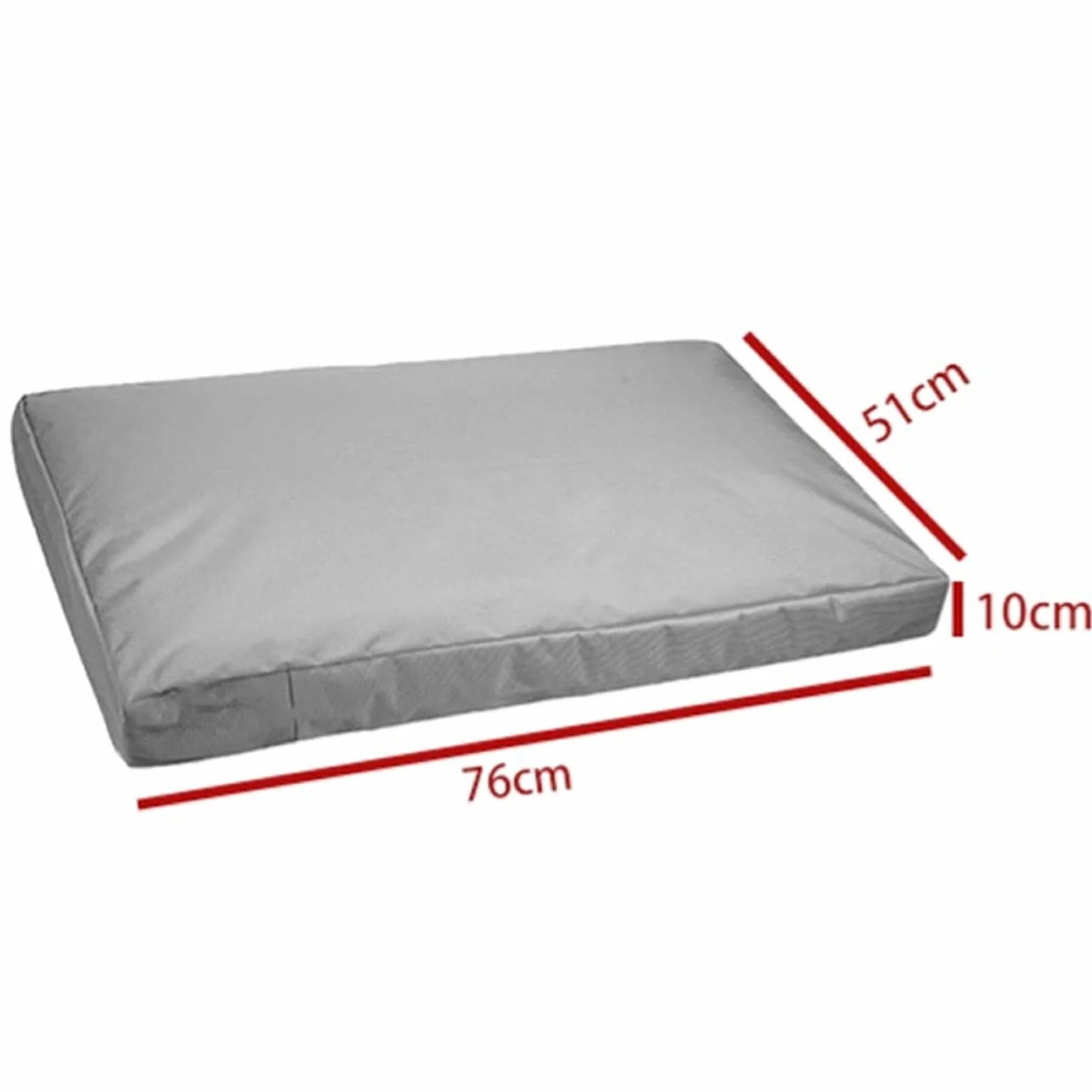 Copertura per letto per animali domestici in Oxford 210D, impermeabile e antiaderente per una facile pulizia, design riempibile fai da te con chiusura a cerniera (122 x 92 x 10 cm)