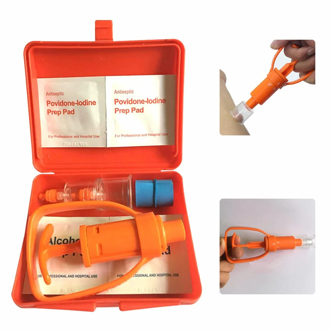 Kit pompa extractor serpente insetto pungiglione avvelenamento strumento di sopravvivenza esterno, puntura e morso il primo soccorso