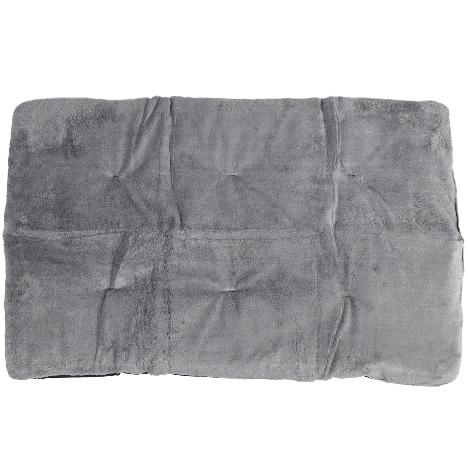 Tappetino Riscaldante per Animali Domestici, Tecnologia Autoriscaldante, Materiale Morbido Peluche, Design Ispessito per Calore Extra, Facile da Pulire, Leggero e (Grigio argento XL)