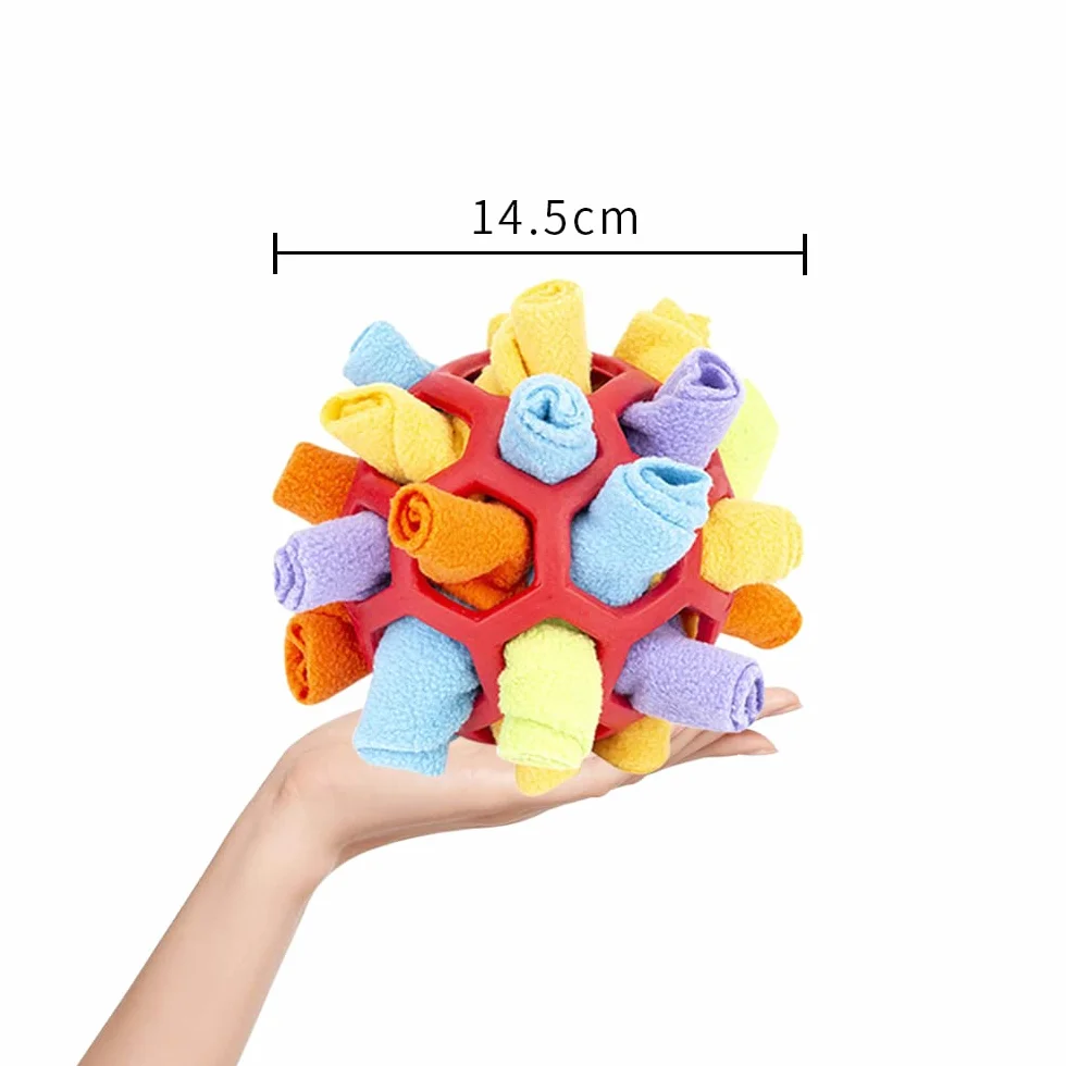 Jiahuade Palla da Fiuto per Cani,Sniffing Ball per Cani,Palla da Sniffing Mat Interattivi,Gioco Sfera Puzzle cani,Tappeto da Fiuto,Giocattolo Puzzle