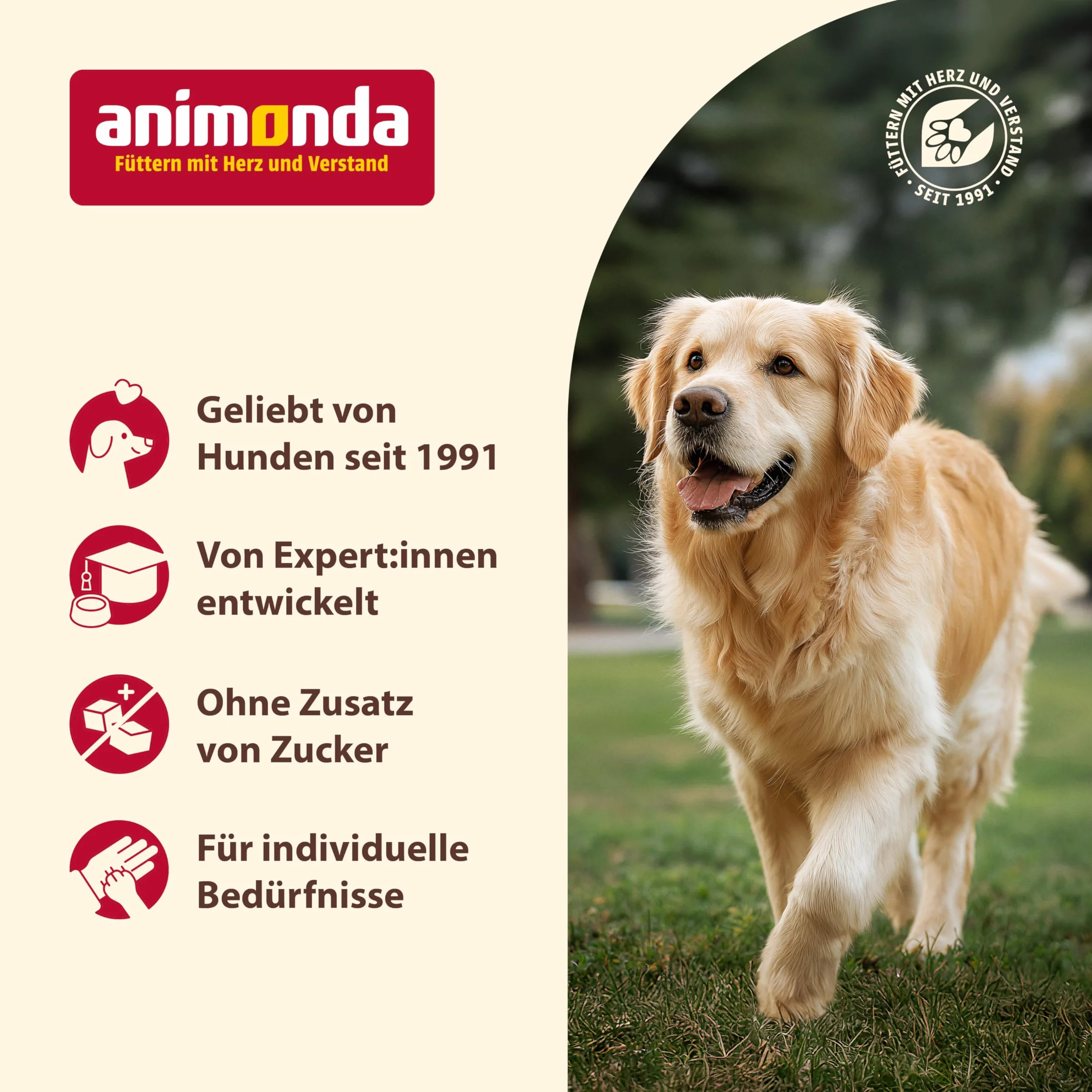 Animonda Gran Carno - Cibo per Cani, coniglio + erbe, 6 x 800 g