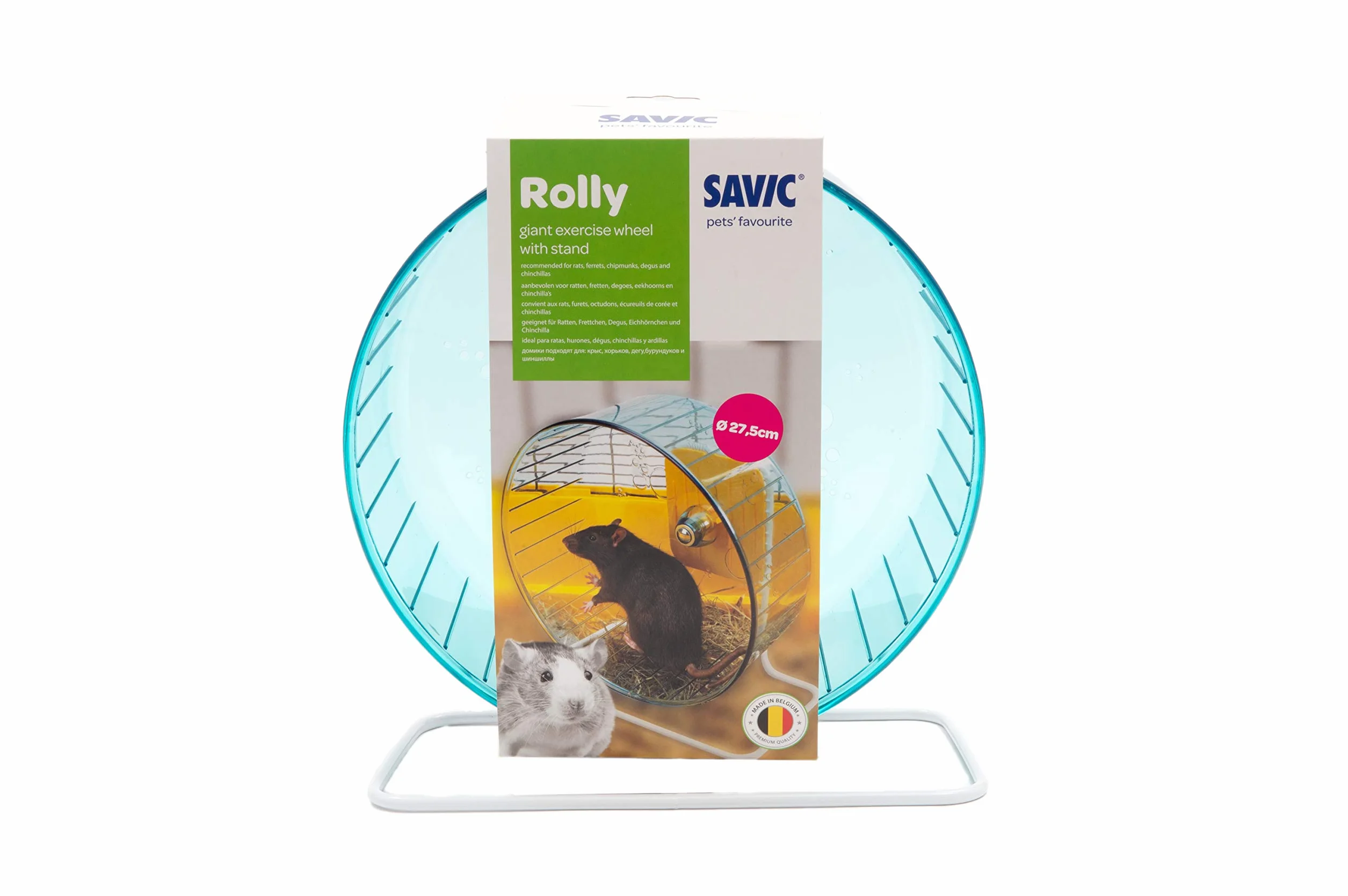 Savic Rolly Giant + Stand - Ruota per Esercizi, Diametro 27,5 cm