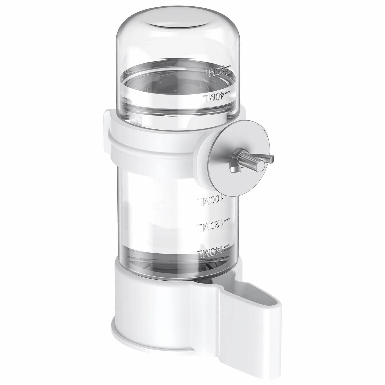 ‌Pawfly Bevitore Uccelli Alimentatore Automatico Acqua Uccelli Dispenser Acqua Plastica Gabbia Uccelli Bevitore Bianco Pappagallo per Parrocchetto Calopsitta Pappagallino Inseparabili (Non per Cibo)