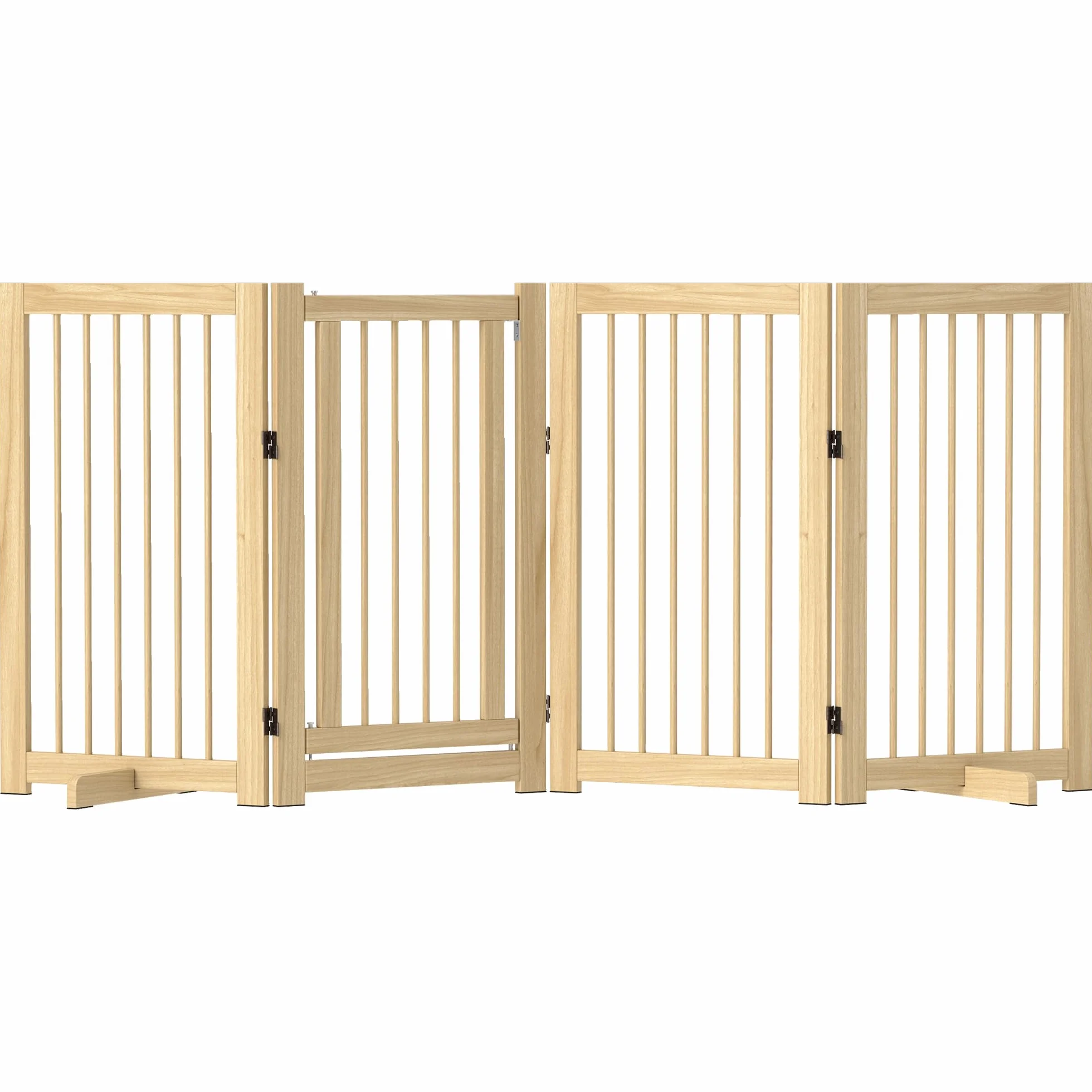 PawHut Griglia di Protezione Cane Autoportante 220 x 91 cm Legno
