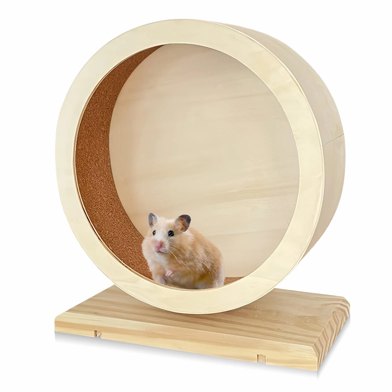 Rotella per criceti in legno per piccoli animali domestici: WIYETY Rotella per criceti silenziosa, rotella per criceti a basso rumore per tranquillità e movimento, rotella per altri piccoli animali