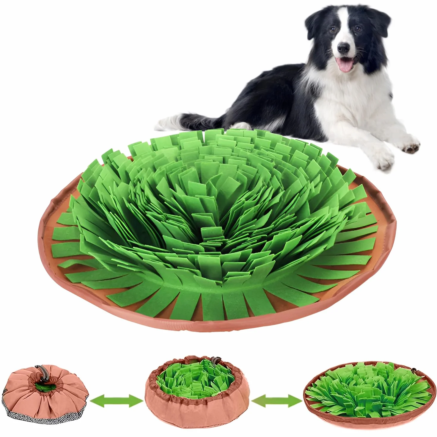 Tappetino per annusare i cani - Coperta olfattiva interattiva antistress per l'addestramento e i giochi educativi, tappetino per cuccioli e cani adulti, lavabile e antiscivolo