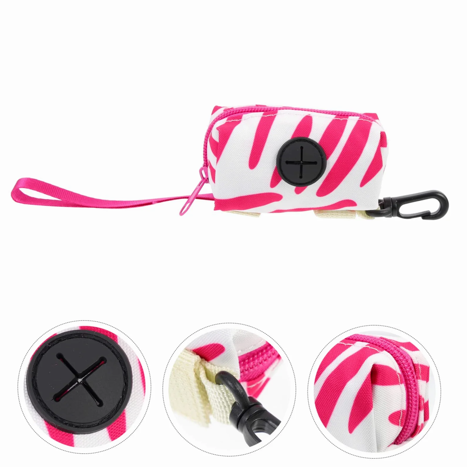 Beavorty 5pezzi Dispenser Portatile per Sacchetti per Escrementi Cane Sacchetti per Accessorio per e Escursioni