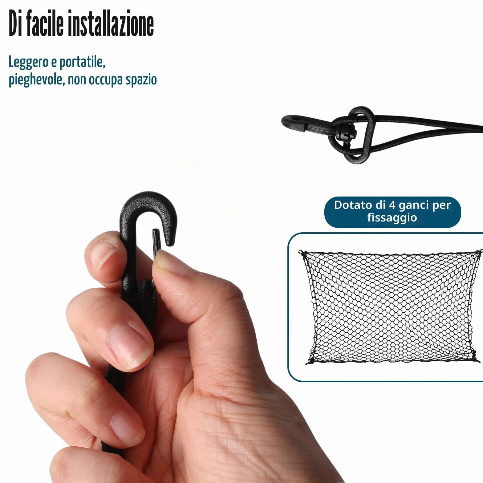 120×70 cm Barriera Rete Auto per Cane, Rete Macchina per Cani Bagagliaio, Porta Barriera Veicolo Regolabile Protettiva per Cani Mesh Sicurezza per Camion SUV Auto