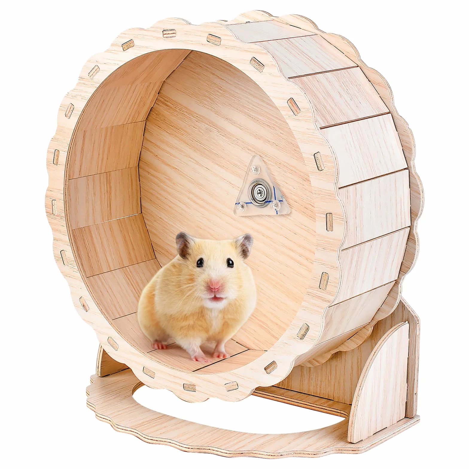Ruota per Hamster in Legno ø23cm, Ruota in Legno, Ruota per Hamster Silenziosa, Ruota per Hamster per Criceti Nani, Topi da Corsa, Topi o Altri Piccoli Animali Domestici