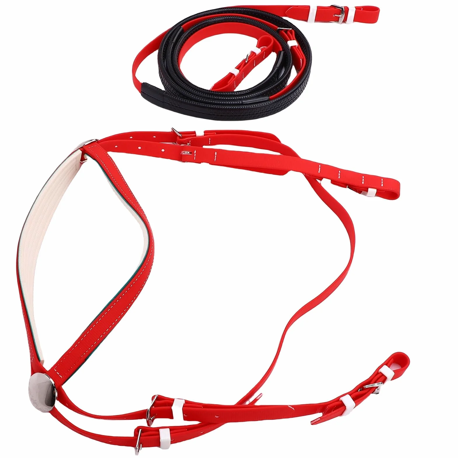 Capezza Equina in Nylon e Pelle PU in PVC, Copricapo per Cavallo dalla vestibilità Comoda, Controllo sui Movimenti Virata Equina, Ideale per Competizioni, Allenamento Quotidiano e Lezioni di