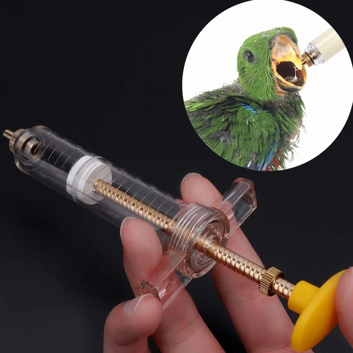 2 pezzi Siringa di Alimentazione Tubi di Alimentazione per Uccellini Siringa di Alimentazione Manuale per Pappagallo Baby Bird Parrot Siringa Manuale per Latte e Medicine per Uccellini Malati