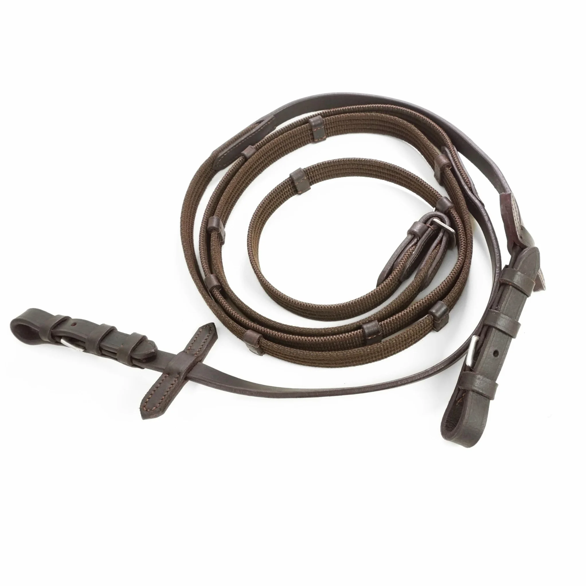 Pferdelinis Trensen czerwone per cavalli nero marrone 18 mm 2,9 m