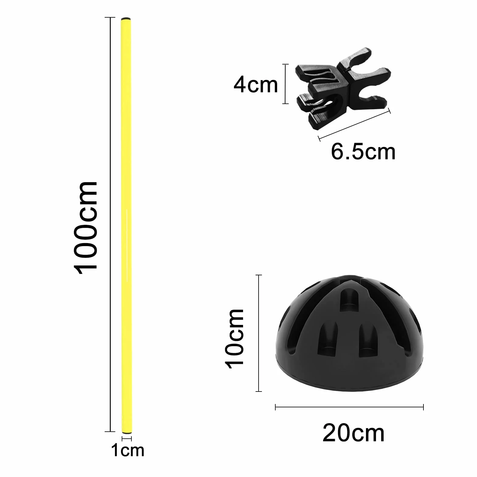 HENGMEI Agility Grid Set di barre per saltare Set per ostacoli e allenamento per ostacoli