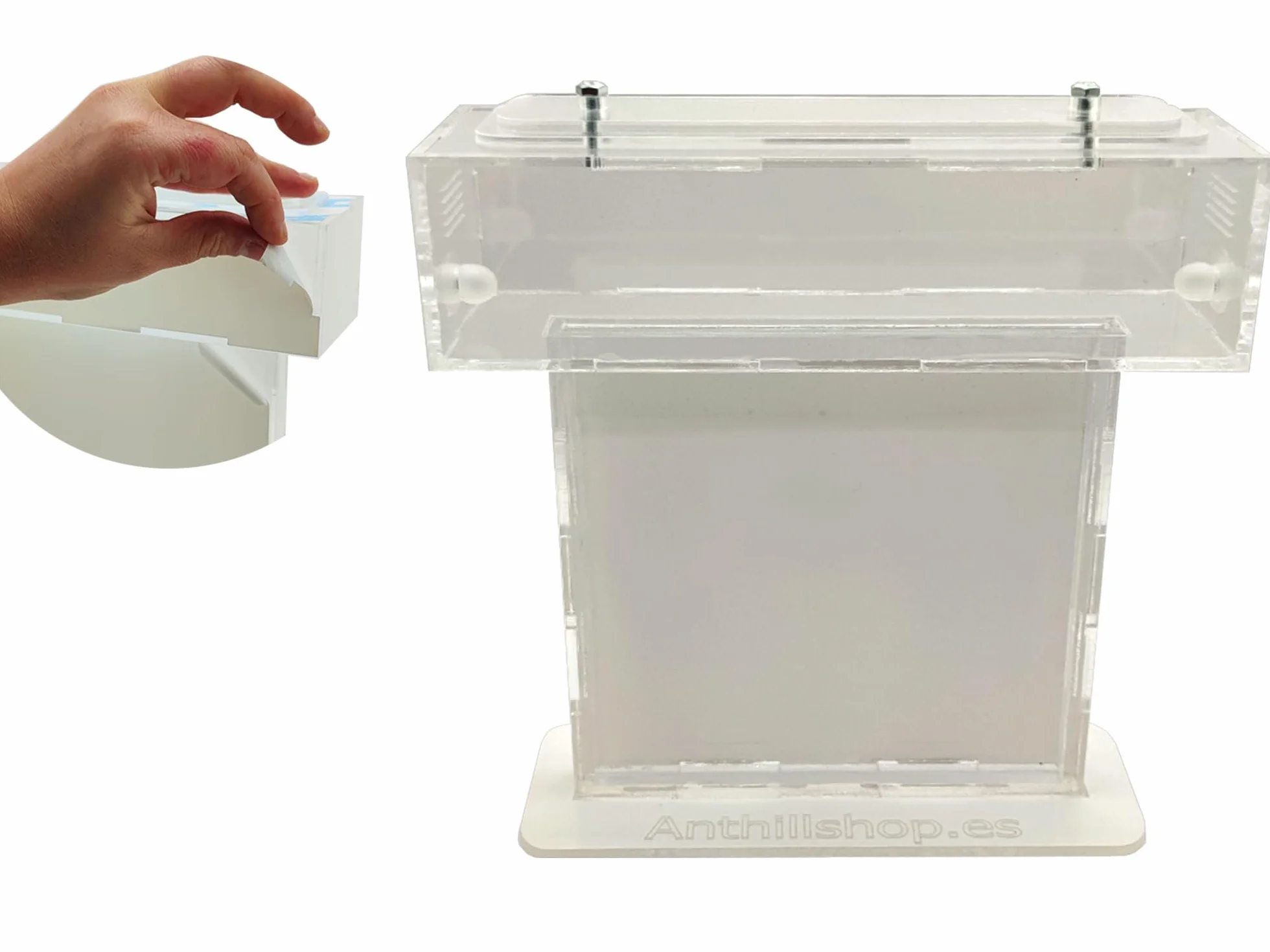 Formicaio a T big sabbia naturale (acrilico) con formiche Gratis, da 20 a 30 operai.