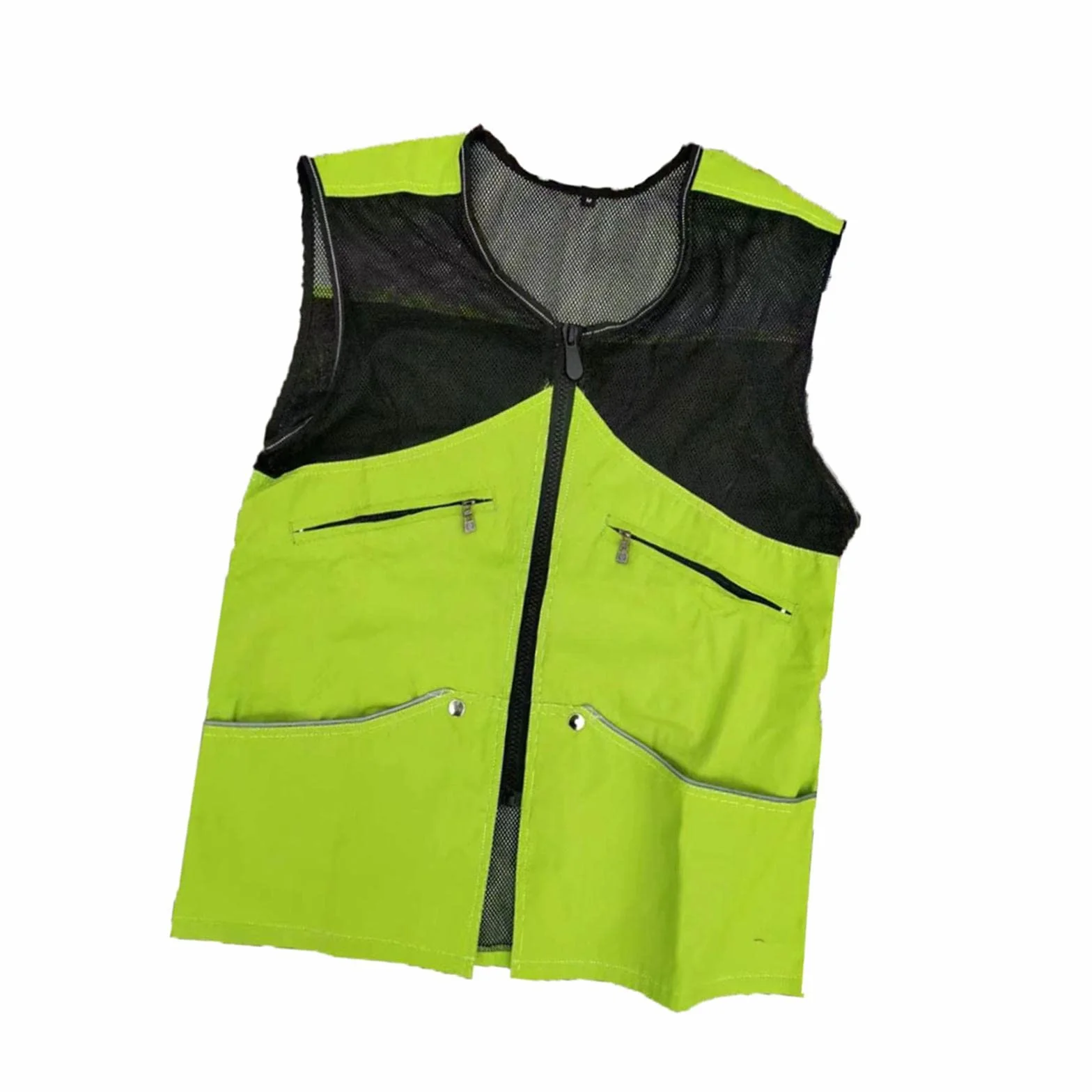 Gralara Gilet da Addestramento per Cani Estivo Multifunzionale con Cerniera Cappotto Resistente, Verde, M