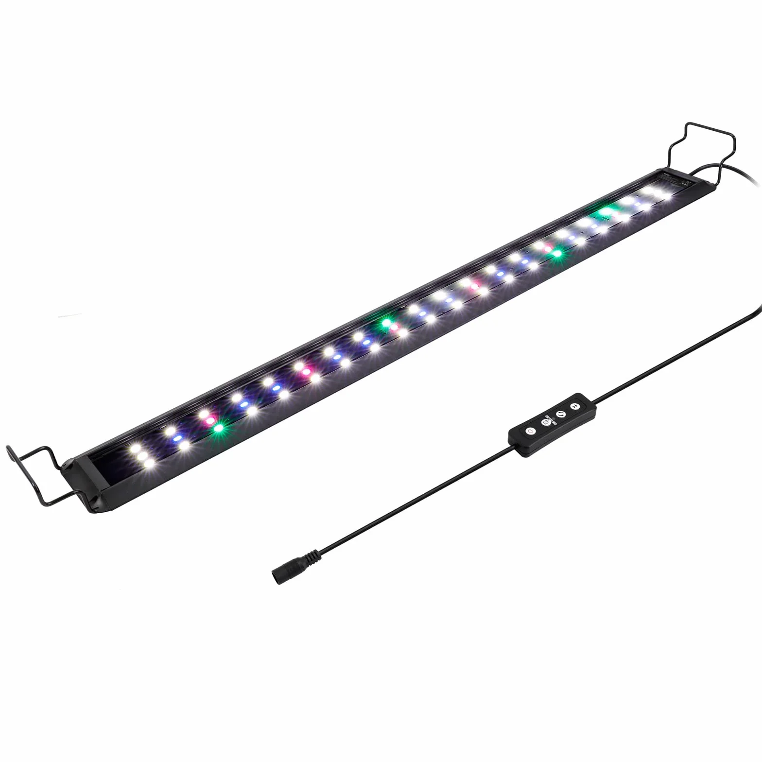 hygger Luce LED per Acquario 20W RGB Spettro Completo con Monitor LCD 60-82cm
