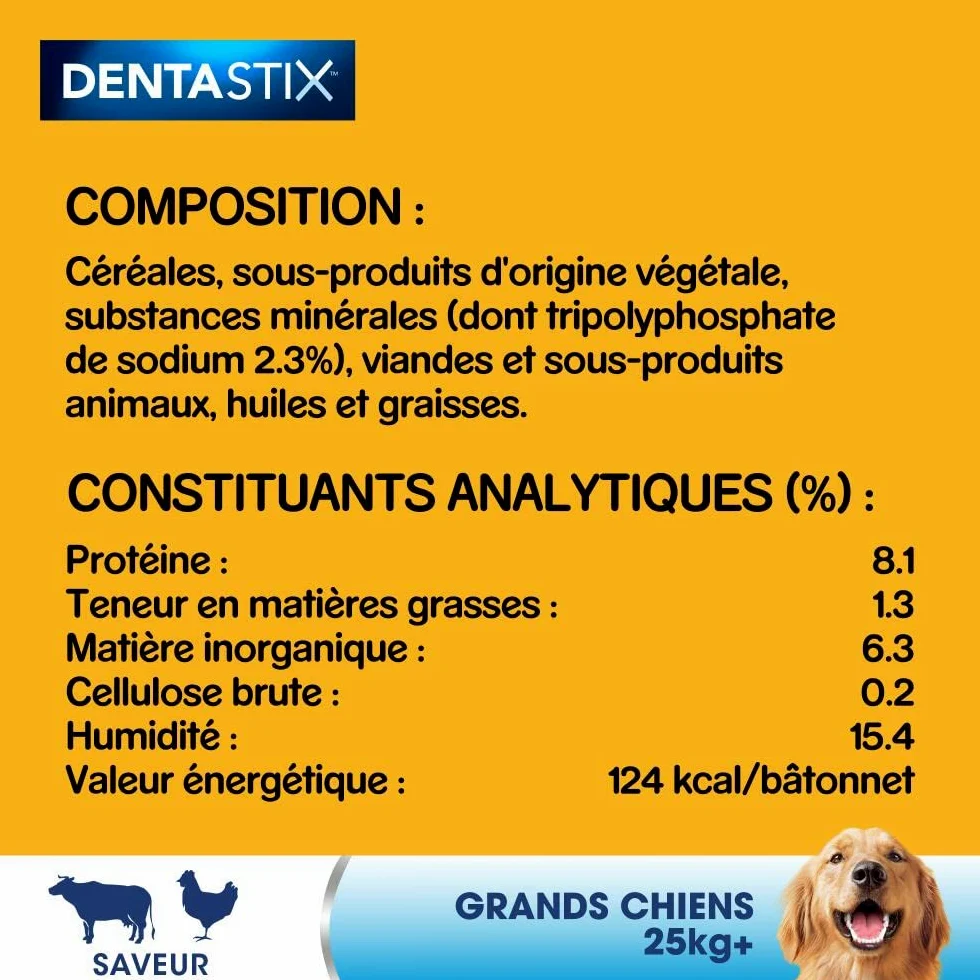 Pedigree DentaStix Daily Oral Care - Bastoncini da masticare per cani di grandi dimensioni - per una buona igiene orale - 10 confezioni da 7 bastoncini