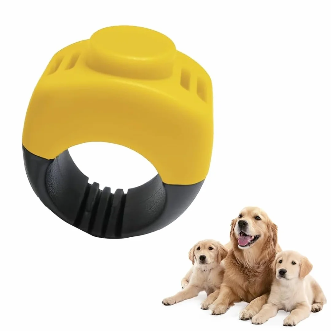 Clicker per Addestramento Cani e Gatti, con Anello per Dita, Accessorio per Addestramento Animali, Clicker Compatto per Cani, Gatti e Cavalli, Pratico e Portatile